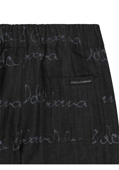 Bermuda con logo DOLCE & GABBANA KIDS | L13Q60 LDC87S9000
